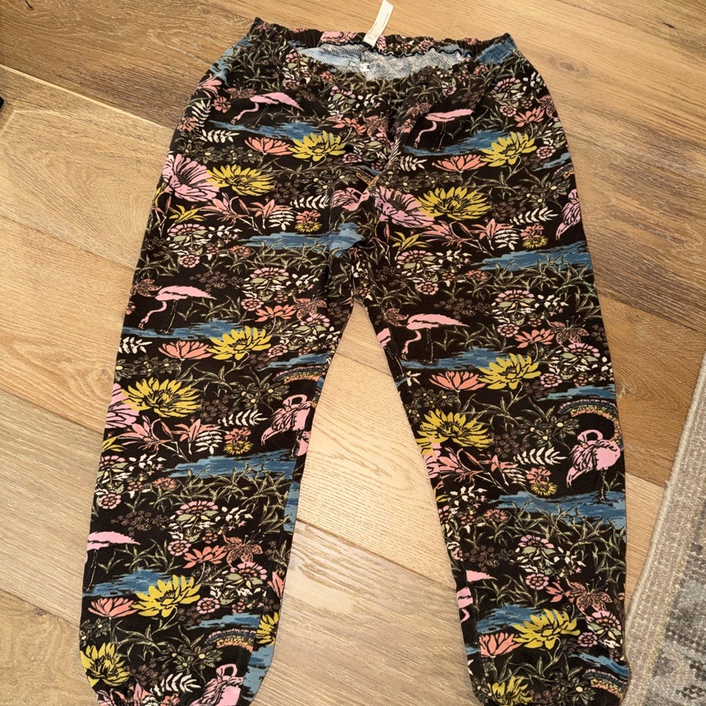 Free People Floral Patterned Jogger Pants